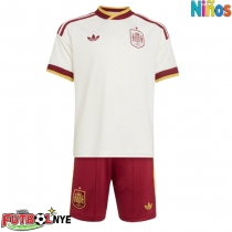 Camiseta España Visitante Equipación para niños Mundial 2026 manga corta (+ pantalones cortos)